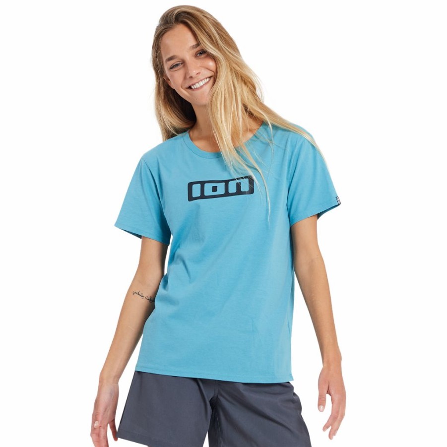 WATER ION T-Shirts | Damen T-Shirt Logo Kurzarm